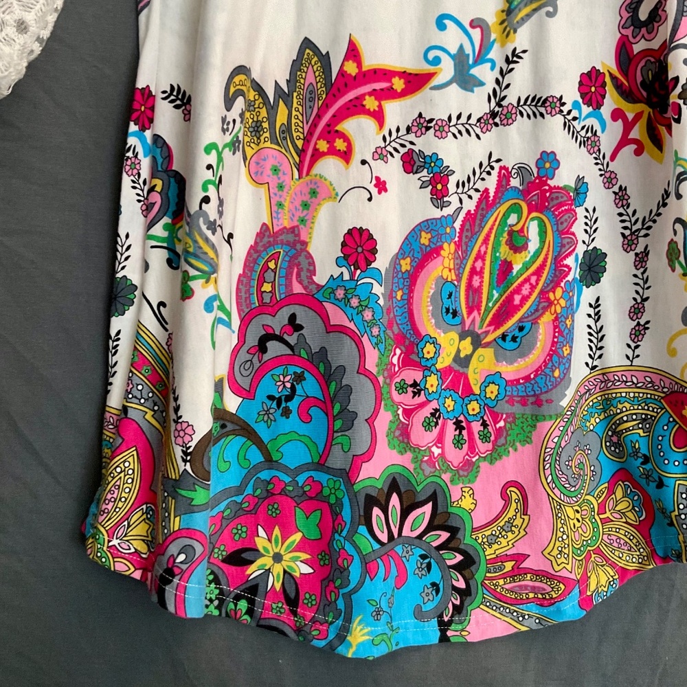 Reborn Retro Print Dress NWT Medium - Picture 5 of 6
